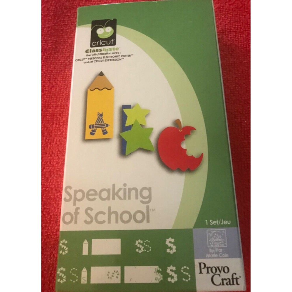 Cricut Classmate Speaking of School- Alphabet Numbers 2007 Provo Craft NEW